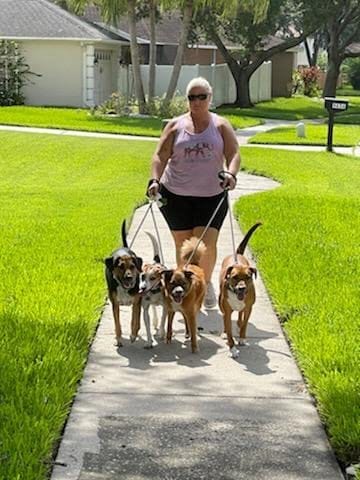 I've tried so many different combinations of leashes and collars because I have two dogs, but they always ended up getting tangled. This two-in-one leash has made walks so much easier and more enjoyable. No more tangled leashes or constantly stopping to untangle them!